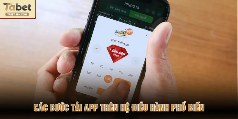 Các bước tải app trên hệ điều hành phổ biến