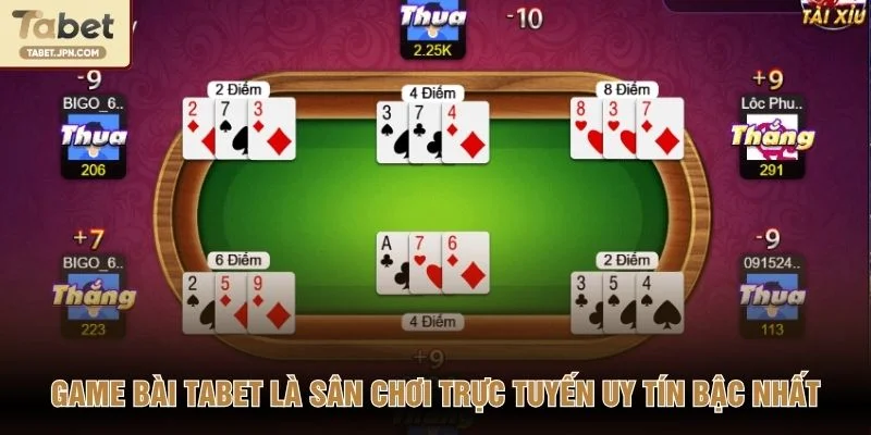 Game bài TABET là sân chơi trực tuyến uy tín bậc nhất