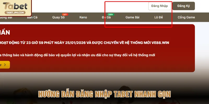 Hướng dẫn đăng nhập Tabet nhanh gọn