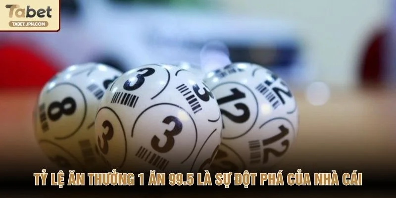 Tỷ lệ ăn thưởng 1 ăn 99.5 là sự đột phá của nhà cái
